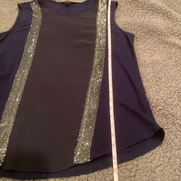 J Crew Navy Sleeveless Shirt Size Small - Picture 9 of 9